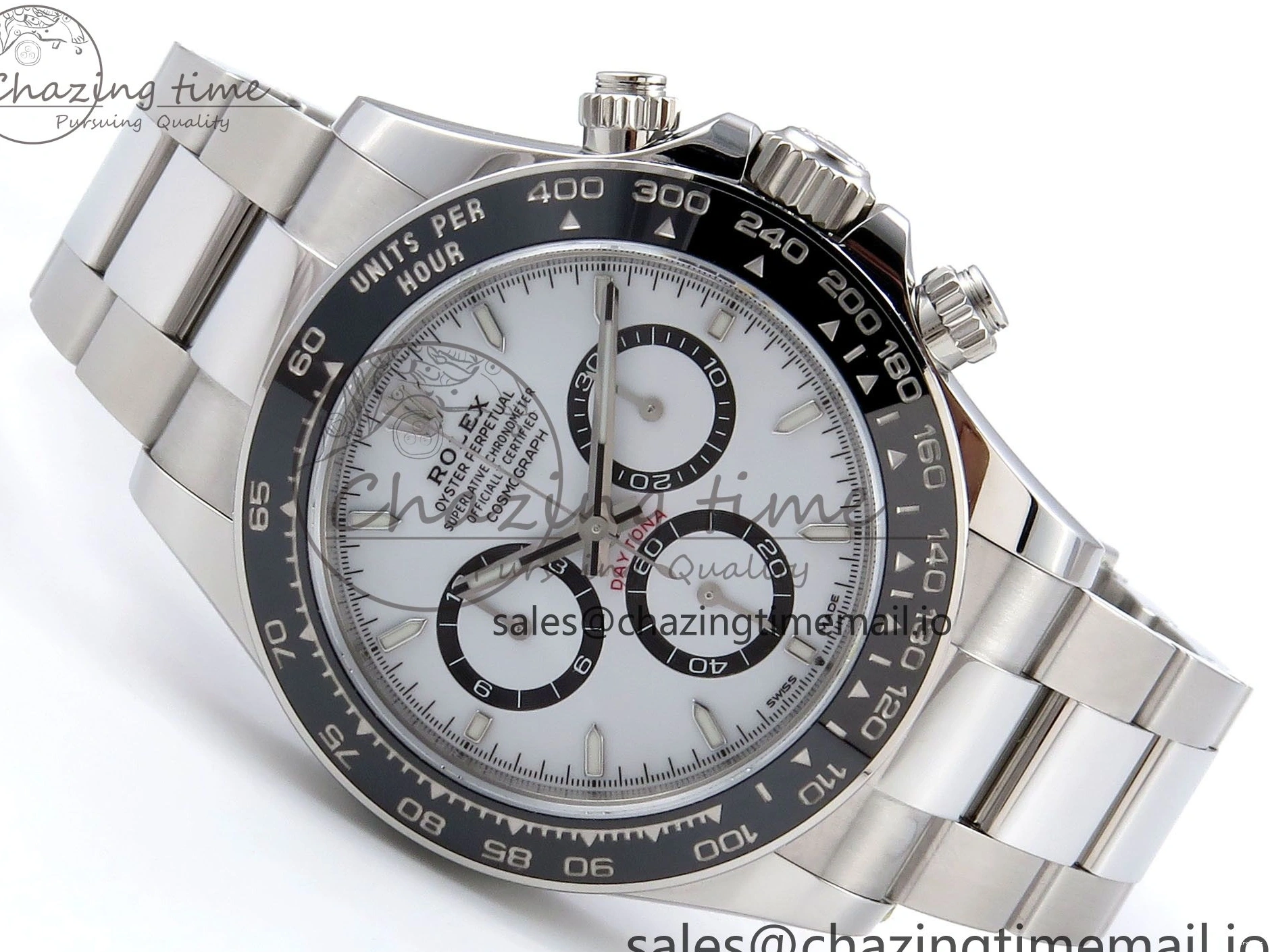 MiroTime 0323 Refined Daytona 126500 VSF 1:1 Best Edition 904L Steel White Dial on SS Braclet DD 1238